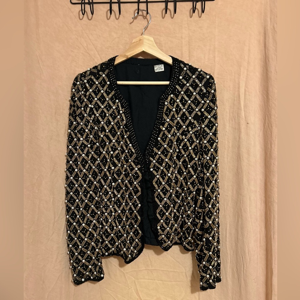 Vintage | Gorgeous Custom Beaded/Sequined Blazer